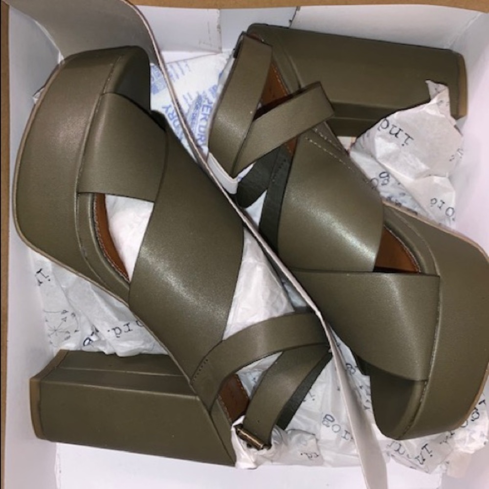 Olive green shoes